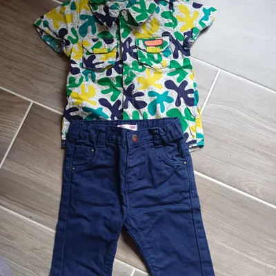 Ensemble Jean et chemise DPAM garçon 6 mois